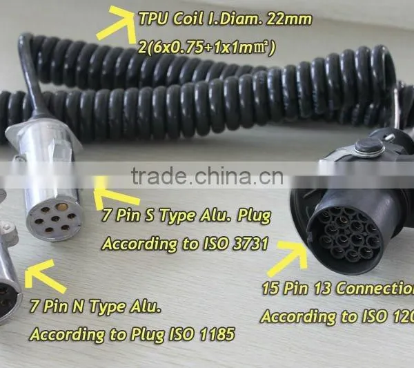 Wire to Wire Connector 7 Way Automotive,wiring Harness Plug Connector,metal Pin Connector