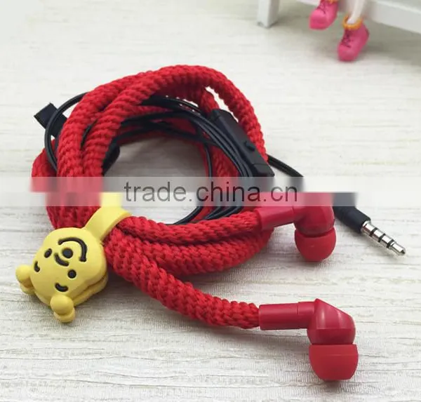 Beautiful Stereo Water Proof Shoelace In-ear Earphone With 3.5mm Plug photo-4