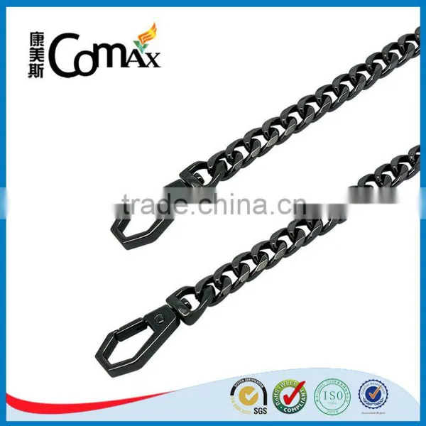 Gunmetal Metal Handbag Chain Handles With Hook photo-3