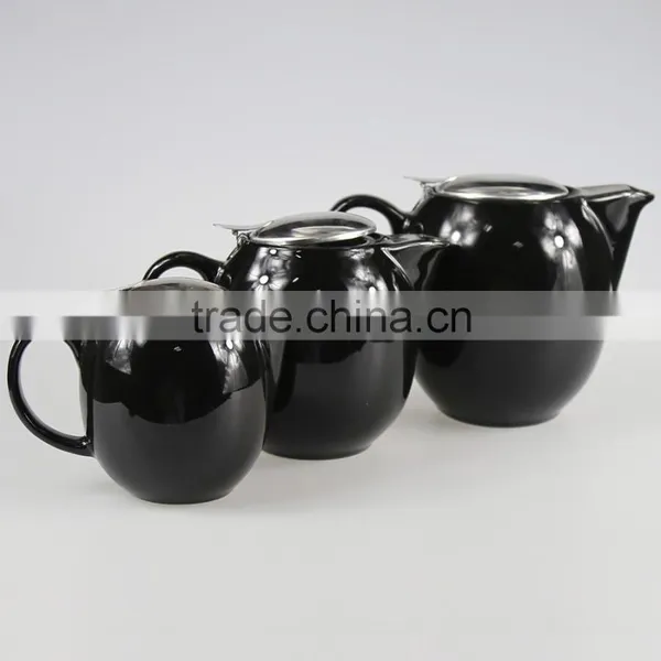 Ceramic Coffee And Tea Pots With Logo Decal Artwork Design Customized photo-3