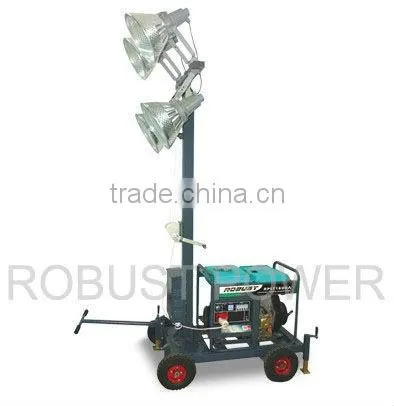 RPLT-1600 Nice Quality Industrial Diesel Generator Light Tower Manual Trailer photo-3