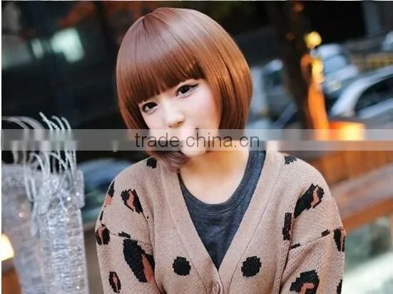 Hot Style Student Short Bob Wig Natural Looking Cheap Wigs photo-6