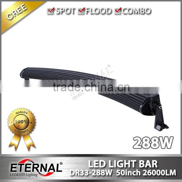 50in 288W High Power Radius Offroad 4x4 Raciing Powersports ATV UTV SUV Bune Buggy Truck Led Light Bar photo-3