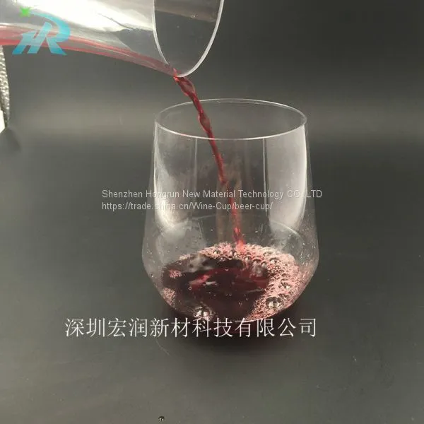 Clear Plastic Red Wine Glass Tritan photo-4