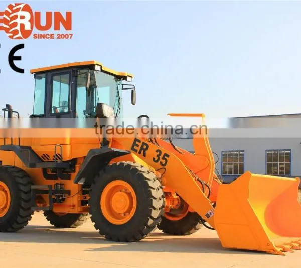 3 Ton Everun Construction Machinery ER35 Wheel Loader With 4 in 1 Bucket photo-3