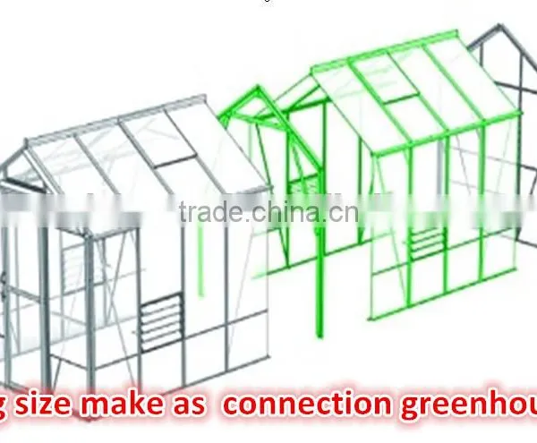 Vegetable Growing Aluminium Frame 6mm PC Sheet Garden Greenhouse photo-6
