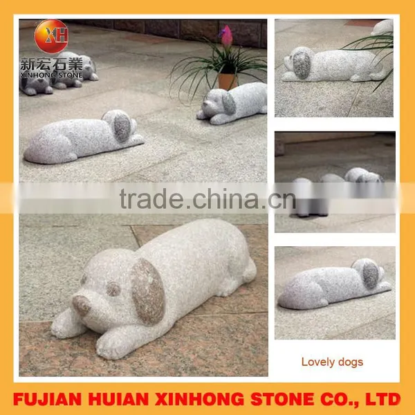 Hand Carved Life Size Animal Carving Foo Dog Sculpture photo-4