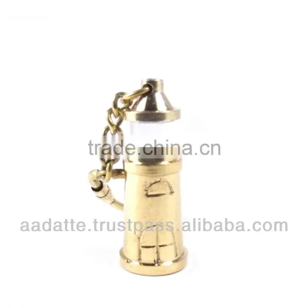 Brass Nautical Light House Nautical Key Chain Key Ring photo-2