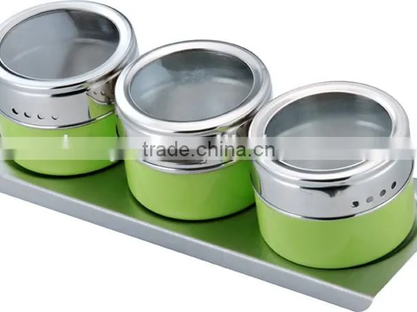 Jiangmen Manufacture Stainless Steel Kitchen Accessory Spice Jar Set photo-2