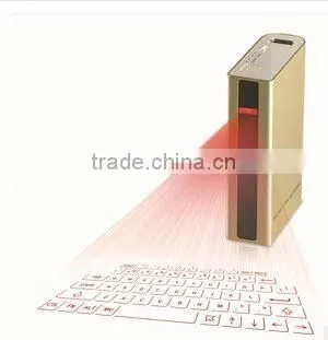2015 Latest Four In One Laser Virtual Keyboard Bluetooth Wireless Keyboard With Speaker & Power Bank & Voice Guide Function photo-2