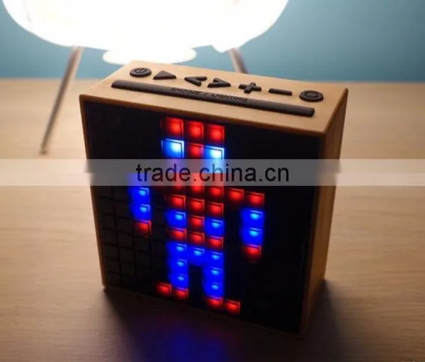 2017 MagicSmart Bluetooth Speaker LED Wireless Mobile Control Mini Portable Radio Clock FM Speaker photo-5
