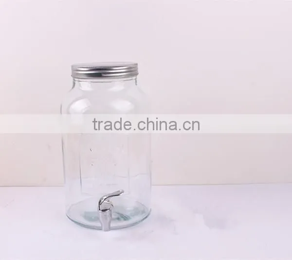 High Quality Clear Glass Beverage Dispenser With Tap photo-6