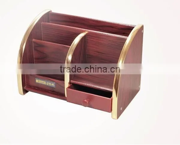 High Quality Handmade Multi-functional Wooden Pen Container photo-3
