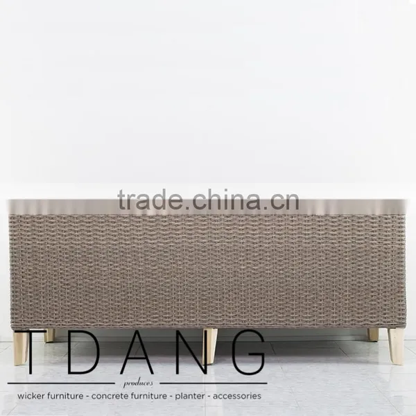 Venice Wicker Bench - Outdoor Patio Furniture - Vietnam Poly Rattan photo-3