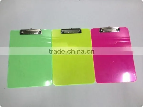 Plastic Translucence Colorful Clipboard,student Writing Clipboard