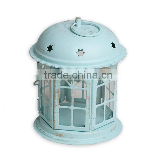 European Romantic Wedding Supplies Iron Glass Candlestick Creative Home Furnishing Jewelry Ornaments Model House Candle Holders photo-3