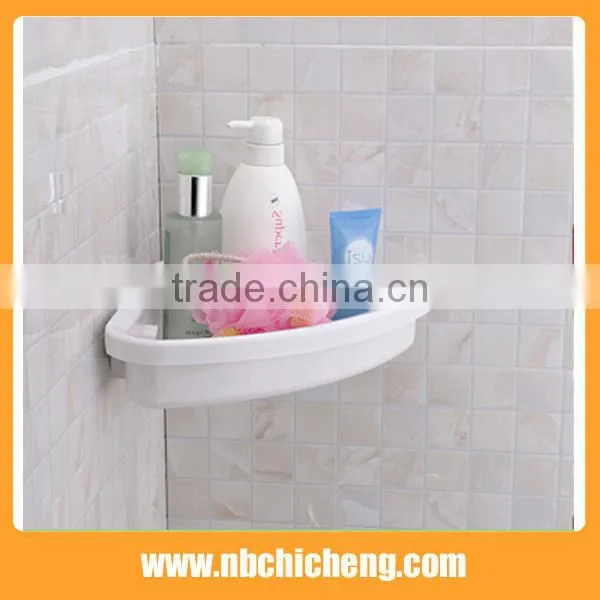 2016 Triangle Corner Storage Rack Plastic Unique Plastic Bath Corner Holder photo-3