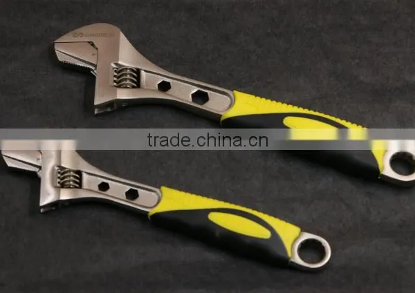 Wide Mouth Tube Live Nickel Plated Spanner Wrench Adjustable Nut Wrench Pipe Wrench photo-4