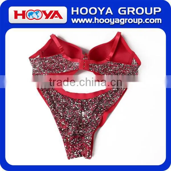 Red Bra Panty Set Sexy Modle Bra And Panty Set Underwear photo-6