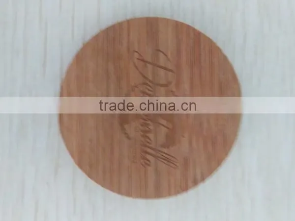 Bamboo Material Laser Engraving Logo Wooden Coaster /wooden Tea Coaser photo-5