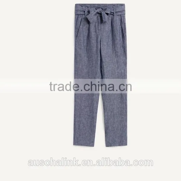 2017 New Arrival Women Linen Pants New Pattern Low Price photo-5