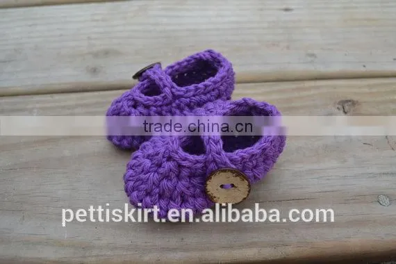 2016 Wholesale Baby Crochet Shoes Kids Shoes Handmade Wool Shoes photo-2