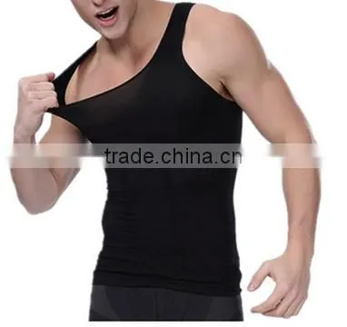 Men's Compression Tank Top Seamless Stomach Shaper Slimming Vest Shirts photo-4