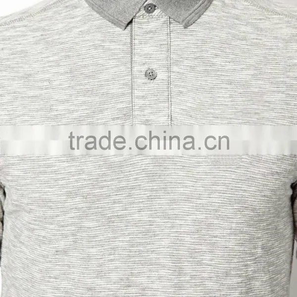 Mens Polo T-shirt , 100%cotton Polo T-shirt,polo Neck Long Sleeve T-shirt photo-3