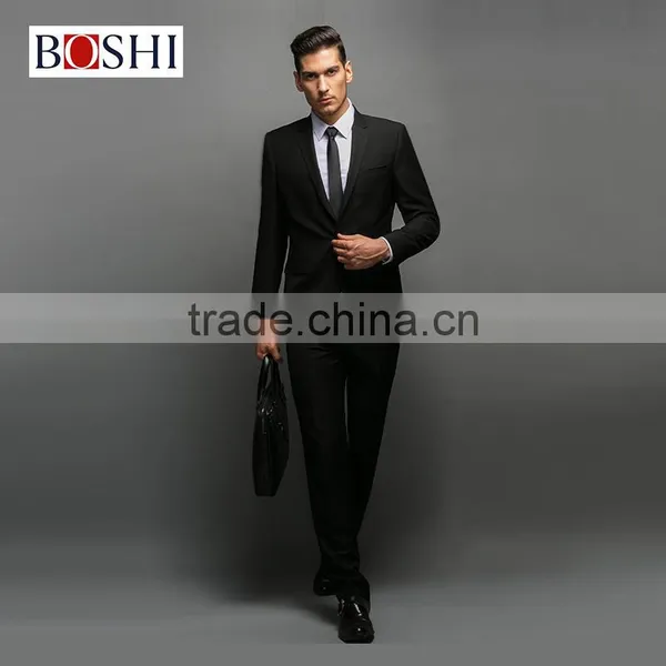 Bespoke China Men Suit Factory For Mens Men Navy Blue Slim Cut Business Suit photo-3