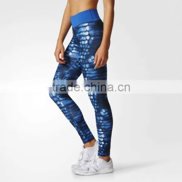 Custom Hot Sale Leggins Printed Yoga Sports Tights Womens Fitness Capris photo-3