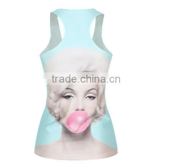 Top Quality Gym Tank Top Fashion Printing Women Tank Top Wholesale photo-2