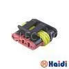 4 Pin Waterproof Electrical Connectors , Female AMP Sealed Automotive Connectors