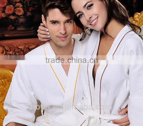 Home and Hotel Couples 100 Cotton Waffle Bathrobe