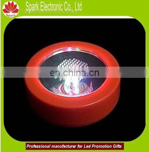 RGB Light Flashing Cup Super Thin Led Tea Cup Coaster photo-3