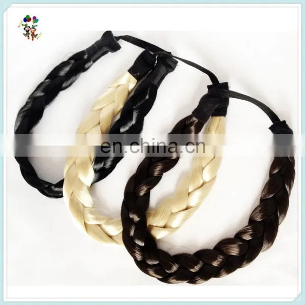 Natural Girls Twist Plait Hoop Black Synthetic Hair Braids HPC-0175 photo-2