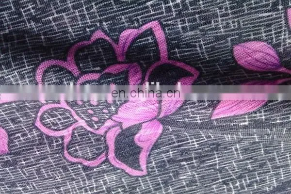 Winfar Print Knit 30s Rayon Slub Polyester Viscose Fabric For Garment photo-5