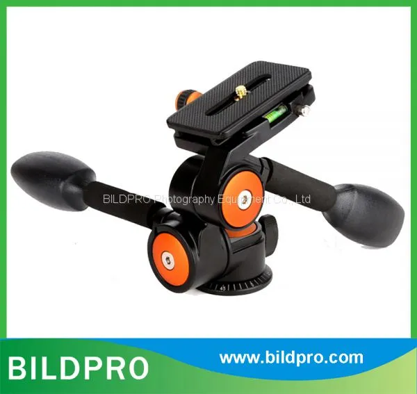 32mm Aluminum Tripod Extendable Telescopic Video Camera Tripod Fluid Head photo-3