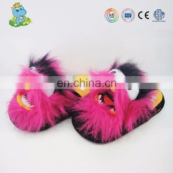 Fashion Personality Plush Monster Indoor Winter Slippers