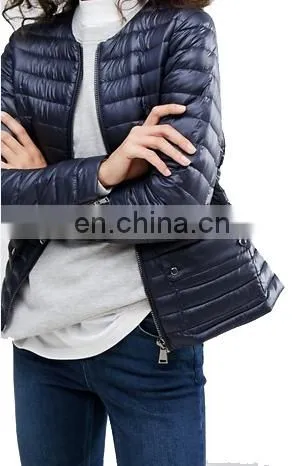 Chinese Manufacturer Women Smooth Nylon Padded Jacket photo-2