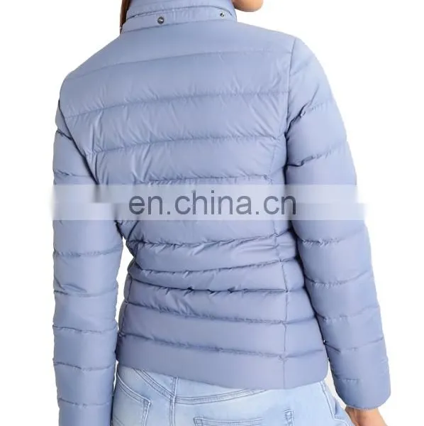 Factory OEM Short Warm Padding Winter Jacket Women With Fur Hood photo-4