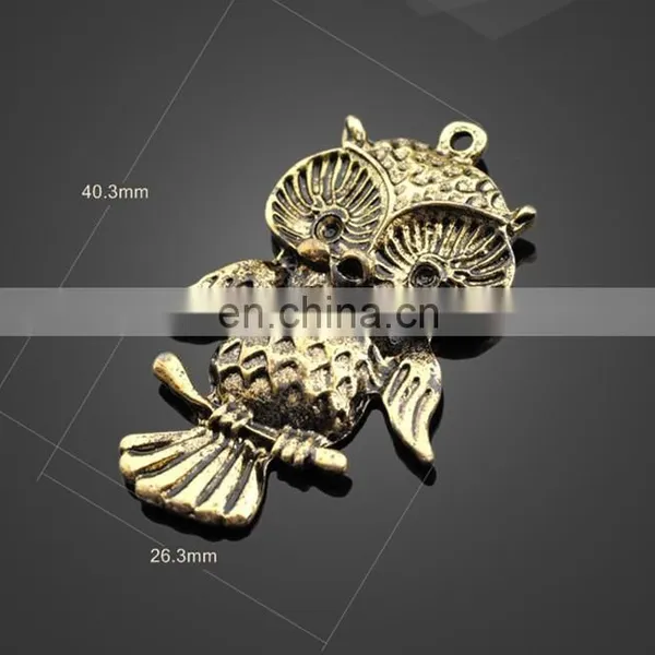 Wholesale Animal Owl Shape Pendant Alloy Pendant Bag Accessories photo-6