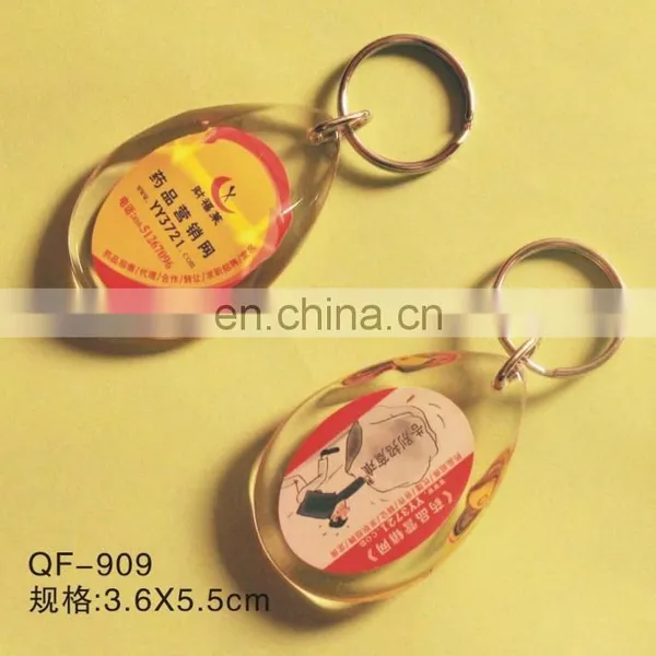 Square Acrylic Any Logo Printing Custom Name Keychains photo-2