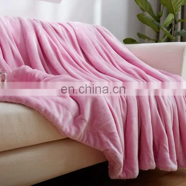 China Supplier Warm Super Soft Polyester Flannel Polar Fleece Blanket photo-2