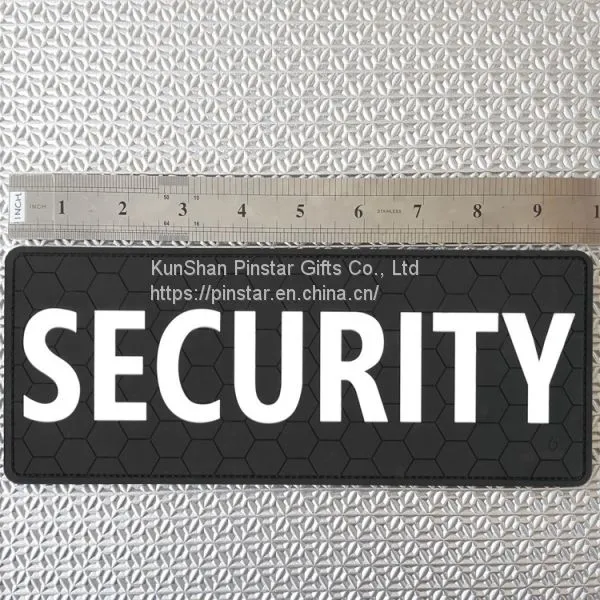 SECURITY Large 10 x 4 Inches Velcro Rubber PVC Patch photo-3