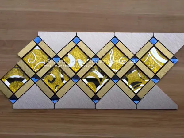 Metal Mosaic Tile Glass Mosaic Tile Mosaic Tile Manufacturer 195x495