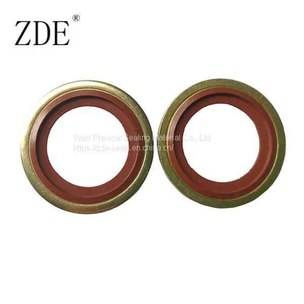 Carbon Steel FKM Rubber Metal Bonded Seal Washers photo-2