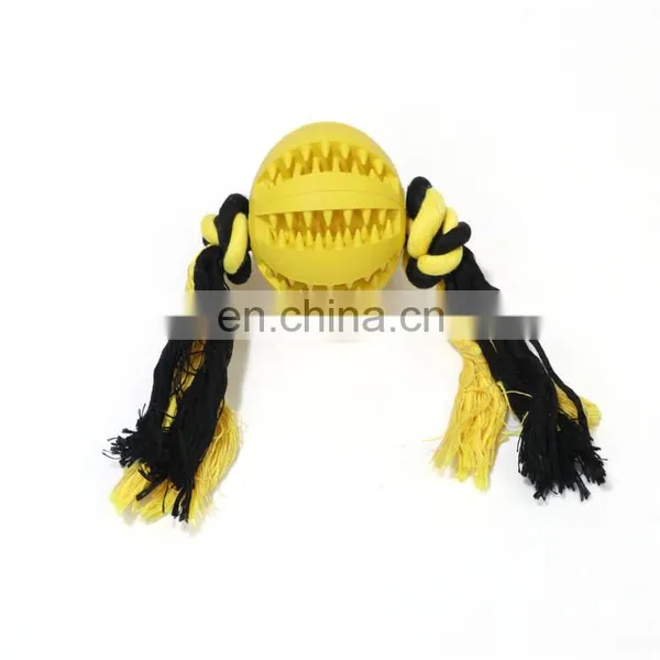 Dental Treat Soft Rubber Tooth Cleaning Dog Knot Ball Toys photo-3