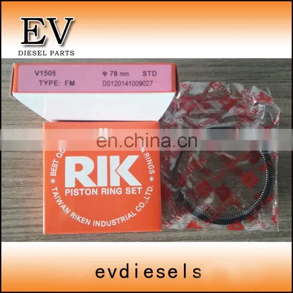 4D87 V1505 V1505T Piston Ring Set for For Kubota KX71H Excavator photo-2