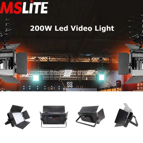 200W Led Soft Video Light 3200k/5600k Studio Equipment Theater Light Studio Continu Light