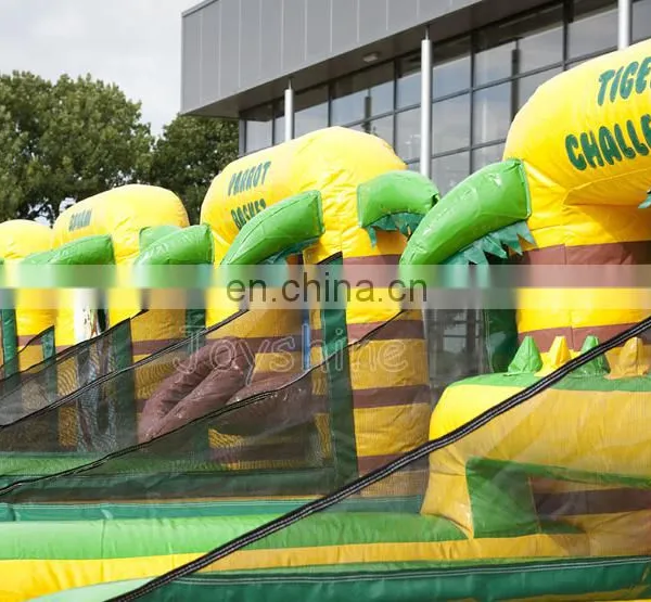 Jungle Themed Inflatable Carnival Game Set Big Mouth Baseball Basketball Hoverball Games For Events photo-2